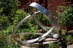 17-5 NYU Native Woodland Garden With Sculpture By Arthur Carter And Bobst Library 70 Washington Square South New York Washington Square Park.jpg